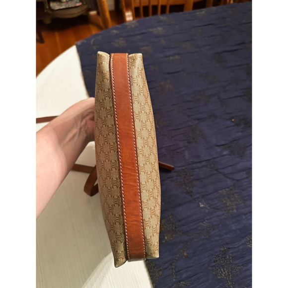 Celine Beige Brown Monogram Canvas Crossbody Bag - Picture 7 of 11